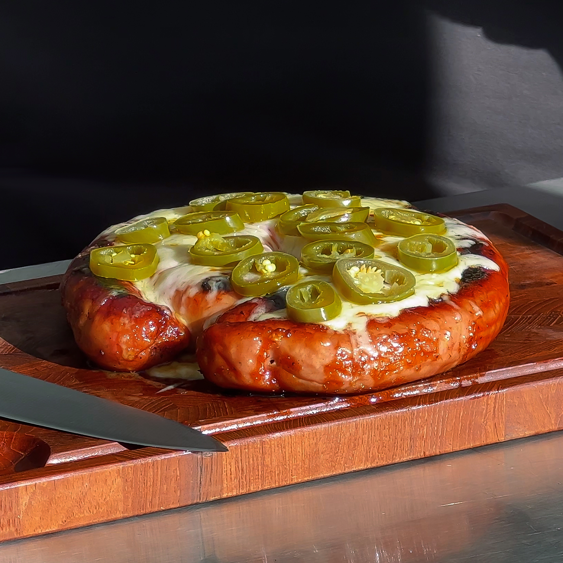 Grillet Medister Opskrift Træpillegrill 6