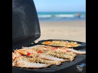 Jomfruhummerhaler Med Cognac Og Groent I Sizzle Pande Opskrift Gasgrill 3 3618