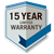 15 Years Limited Warrenty