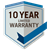 10 Years Limited Warrenty